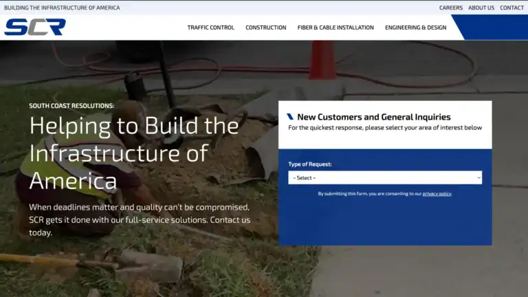 SCr new homepage.