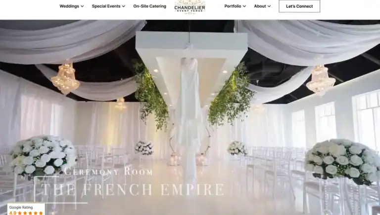The chandalier after new site
