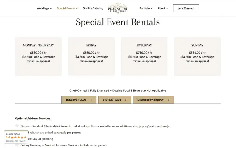 chandelier events venue new site 4