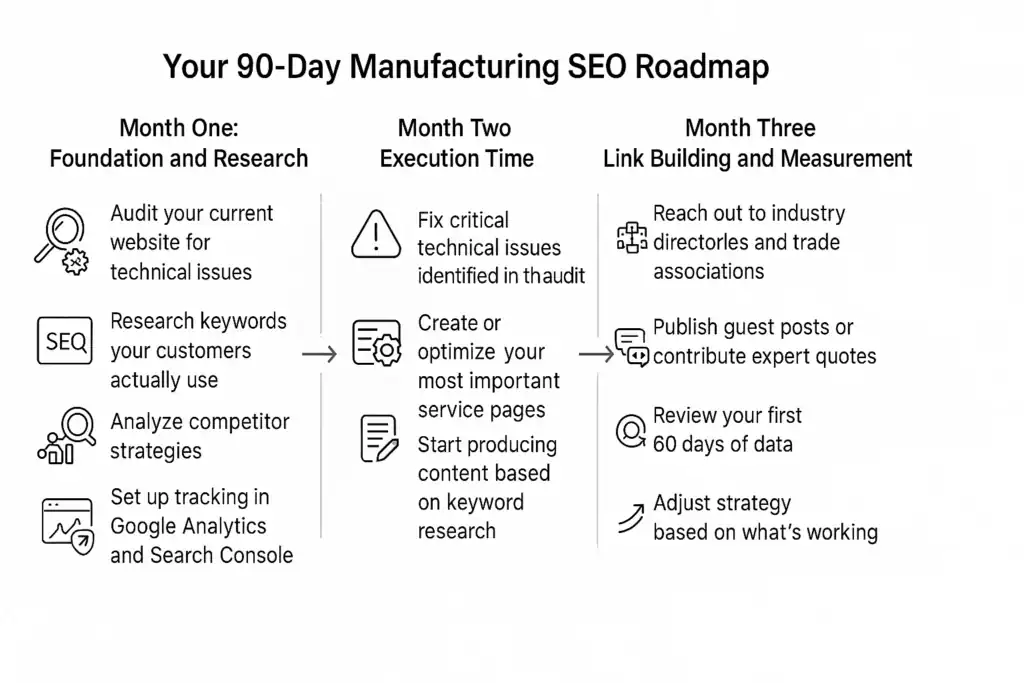 90 day manufacturing roadmap