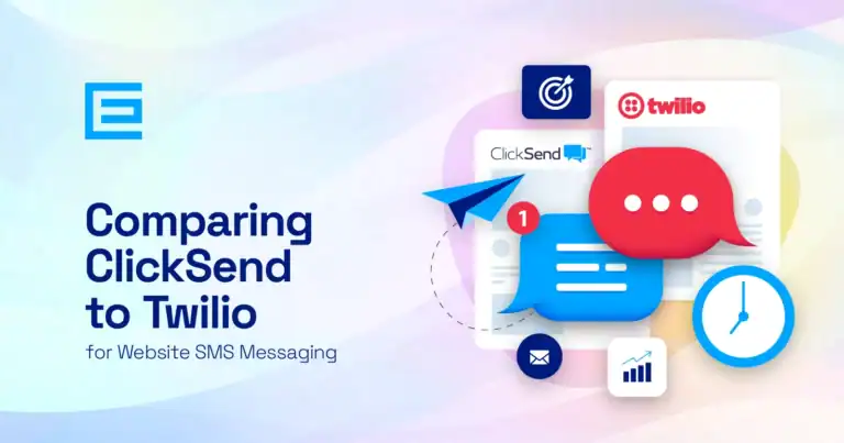 comparing clicksend to Twilio website sms