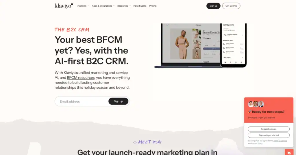 klaviyo monitor CRM email marketing