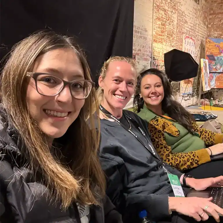 Lauren, Alana, and Laura at TechSEO Connect