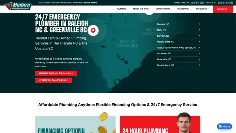 Modern plumbing and backflow new site 1