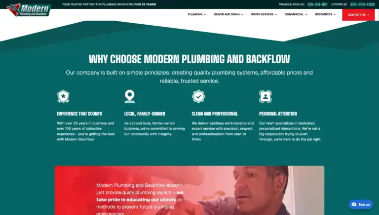 Modern plumbing and backflow new site 4