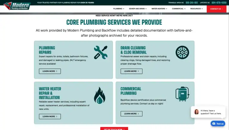 Modern plumbing and backflow new site 5