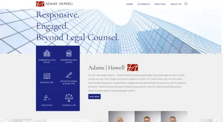 adams howell old website