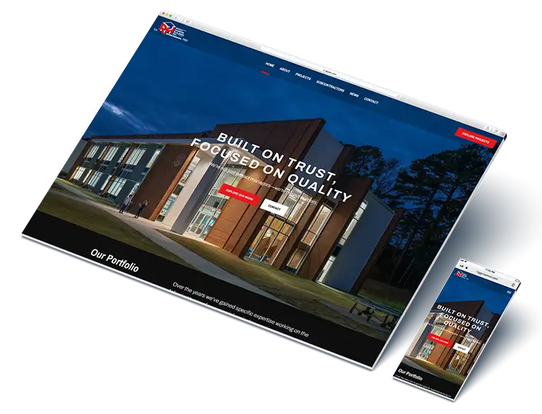 construction website design