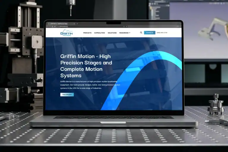 griffin motion web design and SEO for a manufacturer featured image