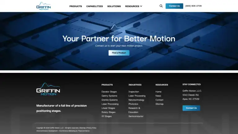 search engine optimization for a Precision Motion Equipment Manufacturer