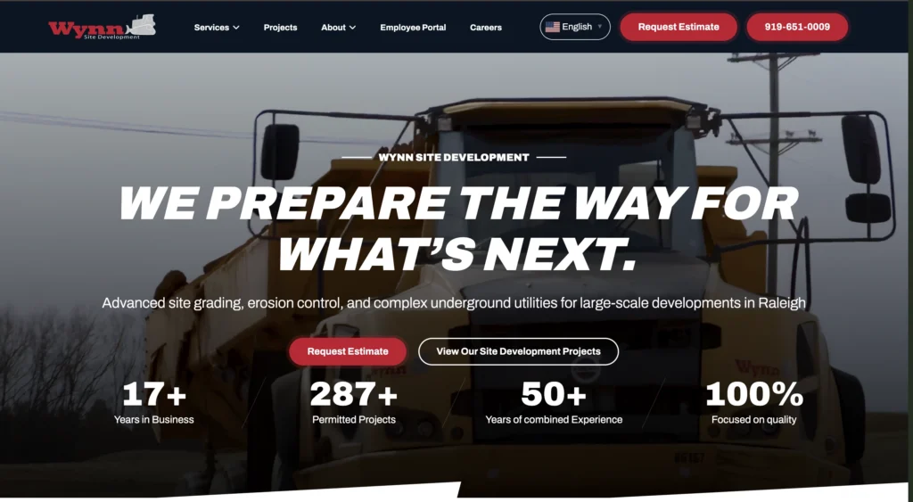 Wynn site development website