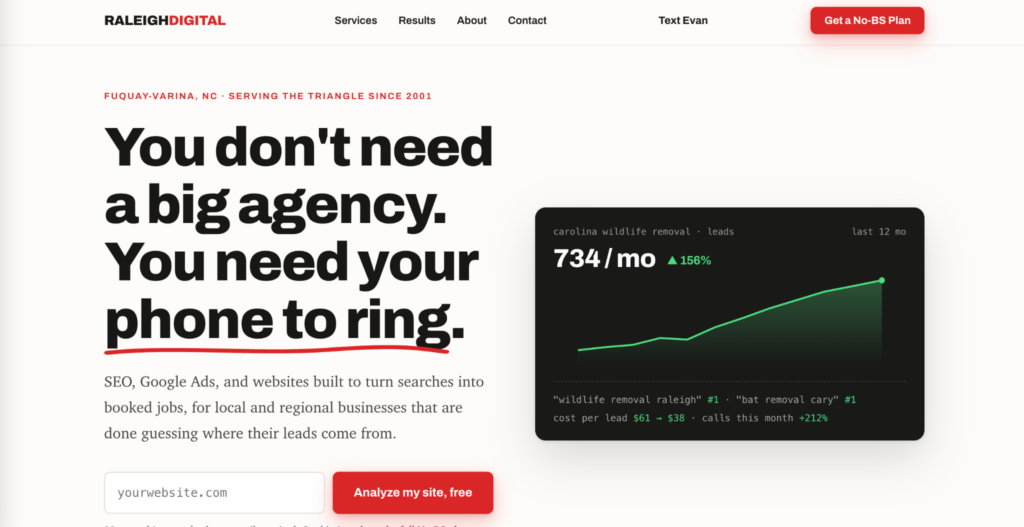 AI SEO agency in raleigh north carolina