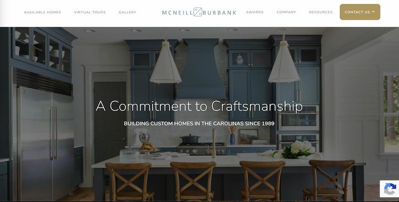 McNeill Burbank web design for construction
