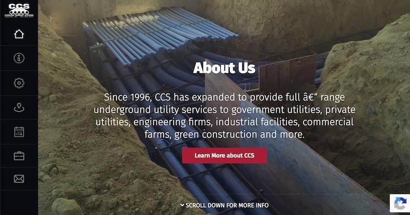 Carolina Conduit Systems web design for construction