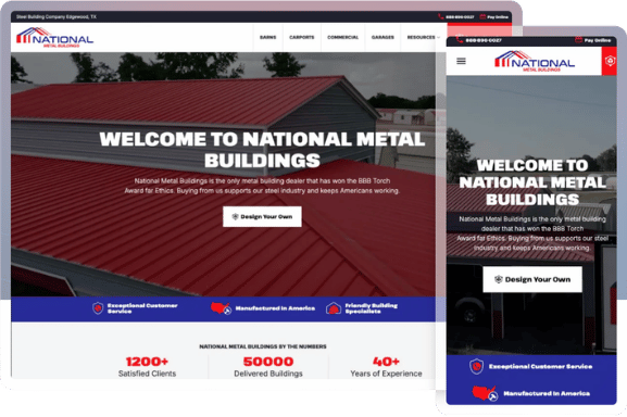 national metal buidlings mockup image foreground