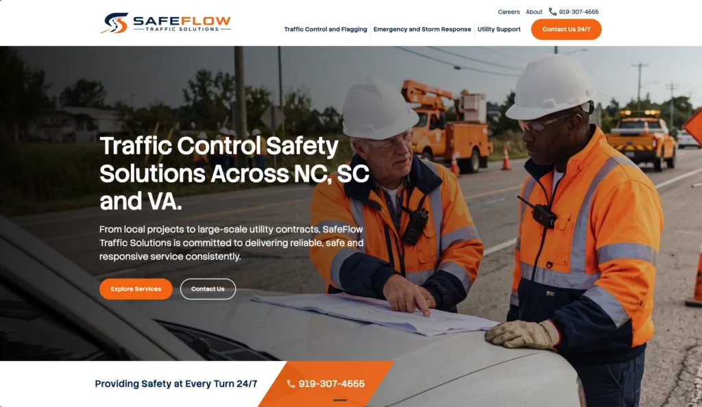 safeflow traffic solutions wordpress development