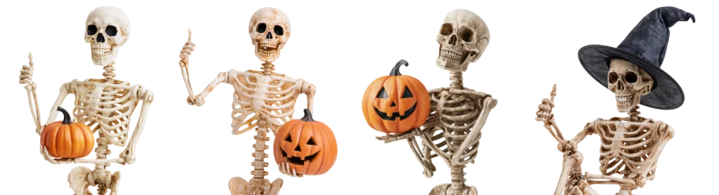 scary spooky skeleton